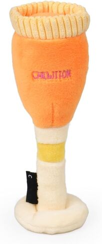CHEWFFON Enrichment Dog Toys, Interactive Squeaky Champagne Bottle Puppy Toy for Boredom, Plush Present Birthday Toy for Small and Medium Dogs in Saudi Arabia