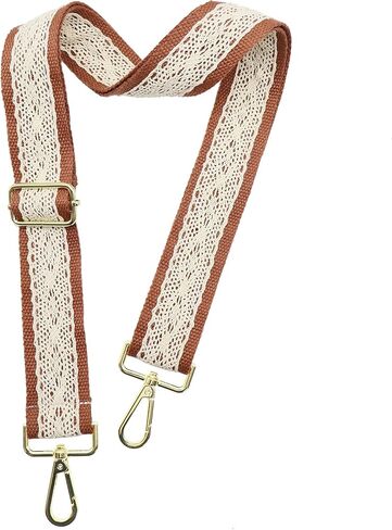 Crossbody Straps for Purses Gold Hardware Purse Strap Adjustable Replacement,Retro Lace Flowers for Shoulder Bags in Saudi Arabia