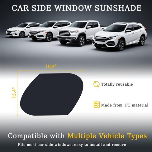النافذة الجانبية Sunshade لنموذج Tesla Y 2020-2025 ، ظل أشعة الشمس من نافذة السيارة الأمامية مع شبكة 2pcs ، لا تتداخل مع أشعة الأشعة فوق البنفسجية ، مع النافذة لأعلى/لأسفل in Kuwait