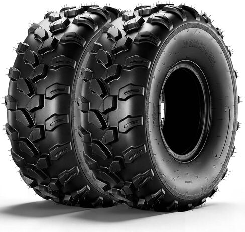 إطارات ATV/UTV مقاس 20x10-8، إطارات طينية لجميع التضاريس مقاس 20x10x8,6 طبقات، مداس اتجاهي، بدون أنابيب، مجموعة من 2 in Kuwait