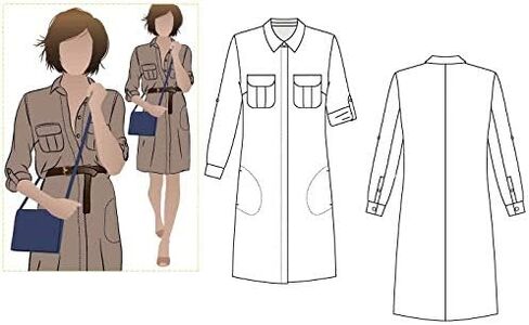 Style Arc Sewing Pattern - Mara Shirt Dress (Sizes 04-16) in Saudi Arabia
