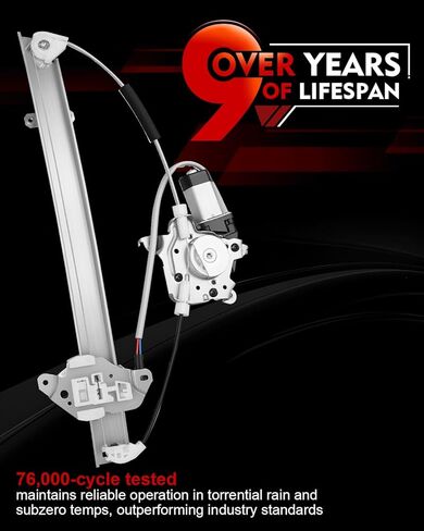 Front Left Driver Side Power Window Regulator with Motor for:-Nissan Versa 2007 2008 2009 2010 2011 2012, Versa 07 08 09 10 11 12, 6 Pins Connector Replace# 80721EE00B 751-211 751211 80721EE00A in Saudi Arabia