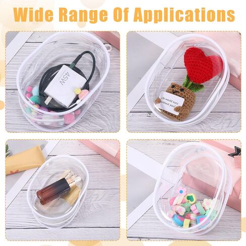 Protective Case for Plush Doll,Large Clear Figure Display Bag with Keychain,PVC Case Blind Box Keychain Carrying Case in Saudi Arabia