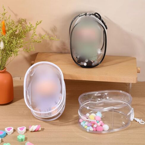 Protective Case for Plush Doll,Large Clear Figure Display Bag with Keychain,PVC Case Blind Box Keychain Carrying Case in Saudi Arabia