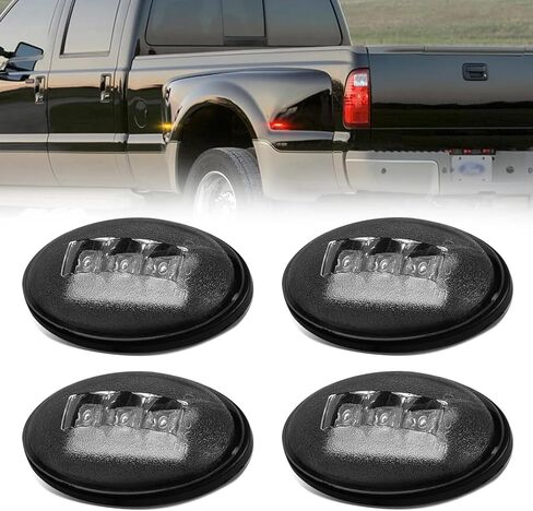 Lens Chrome LED Side Marker Light fit 94-01 Dodge Ram 1500，94-02 Dodge Ram 2500 3500 w/Dually Fender Lamps 4Pcs Surface Mount Marker Lights in Saudi Arabia