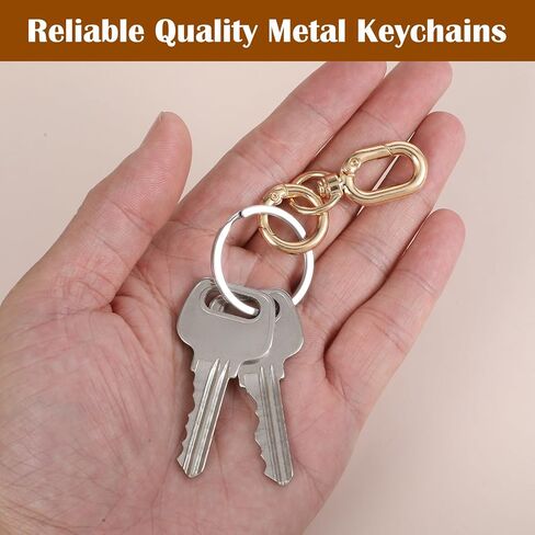 2Pcs Swivel Snap Hooks, Double Opening Swivel Clasp Clips, Zinc Alloy, Metal Key Chain Clasp for Bags, Jewelry Lanyards (Silver) in Saudi Arabia