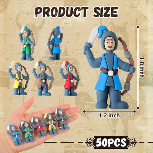 25 Pcs Medieval Castle Soldier Mini Knight Figures Bulk Easter Small Knight Action Figurines Gift Tiny Toy Statues for Party Piñata Filler Hide and Seek Props Book Desk in Saudi Arabia