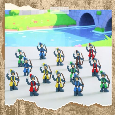 25 Pcs Medieval Castle Soldier Mini Knight Figures Bulk Easter Small Knight Action Figurines Gift Tiny Toy Statues for Party Piñata Filler Hide and Seek Props Book Desk in Saudi Arabia