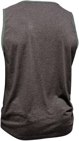 Men's Workout Sleeveless Shirts Muscle Shirt Gym Fitness Beach Tank Tops in Saudi Arabia