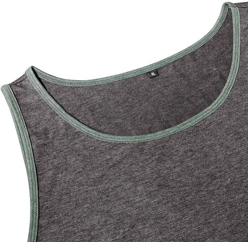 Men's Workout Sleeveless Shirts Muscle Shirt Gym Fitness Beach Tank Tops in Saudi Arabia