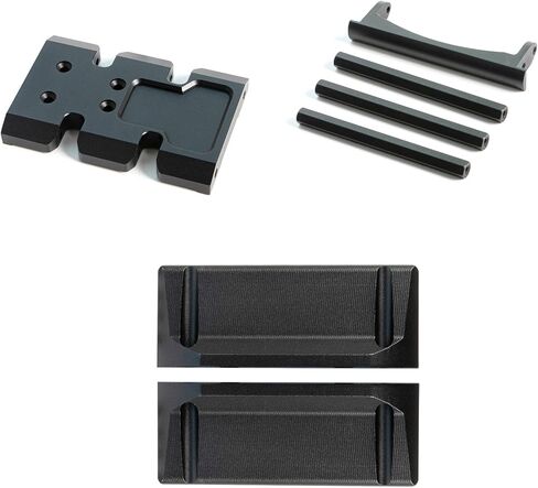 RC Frame Chassis Kit for 1/10 RC Rock Crawle, Gen2 Carbon Fiber LCG Chassis Rails Kit, 72g Lightweight Thickened Cheater Rigs Frame Rails for 1/10 RC Rock Crawler Axial SCX10 (Gen2 LCG Chassis Kit) in Saudi Arabia