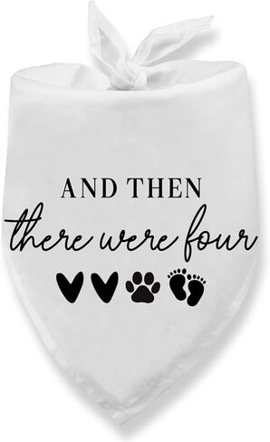 and Then There were Five Dog Bandana Pregnancy Announcement Baby Announcement Dog Bandana for Dogs Pregnancy Announcement Gender Reveal Pet Scarf for Small Medium Cats Dogs in Saudi Arabia