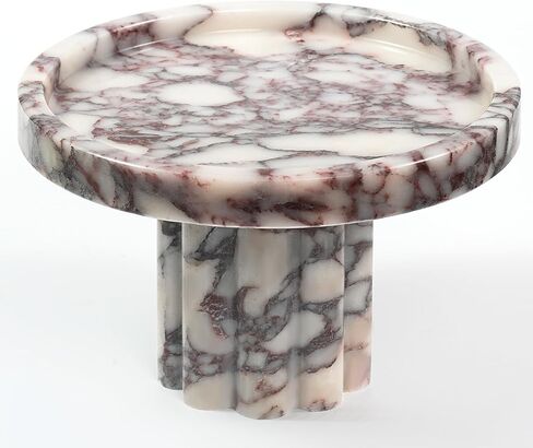Violet Marble Oval Tray - Stone Decorative Perfume Trinket Jewelry Dish, Catchall Organizer for Bathroom Vanity Dresser Kitchen Countertop Home Decor in Saudi Arabia