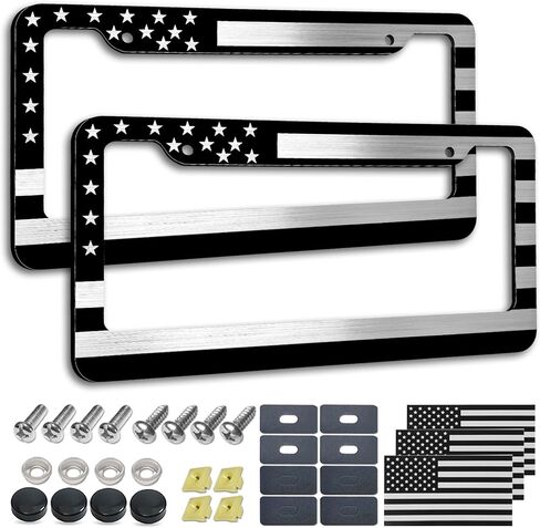 إطار لوحة رخصة العلم الأمريكي- إطارات العلامات الوطنية الوطنية الأمامية الوطنية ‌ in Kuwait