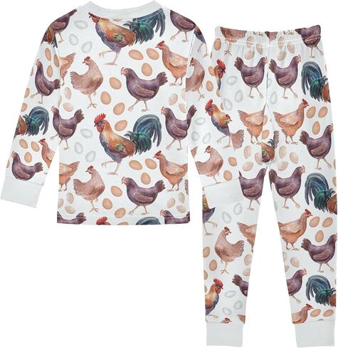 Pajama Sets Long Sleeve Top with Pants Cotton Soft Sleepwear 2 Piece Pjs Set in Saudi Arabia