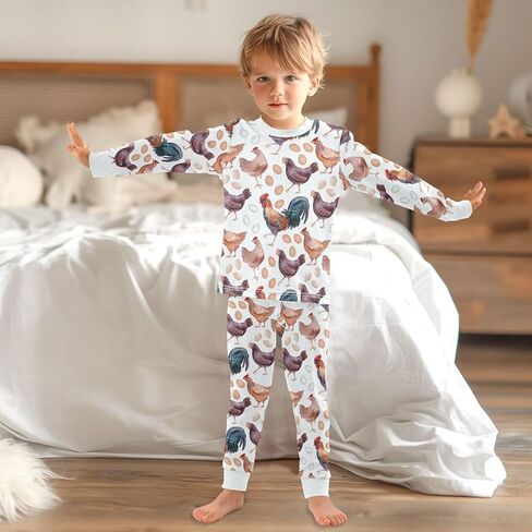 Pajama Sets Long Sleeve Top with Pants Cotton Soft Sleepwear 2 Piece Pjs Set in Saudi Arabia