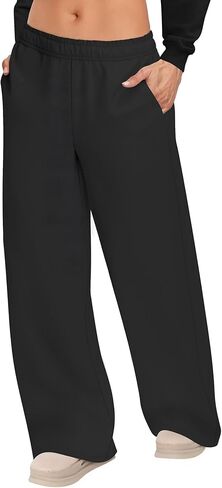 Womens Sweatpants Wide Leg Drawstring Workout Casual Baggy Pants High Waist with Pockets in Saudi Arabia
