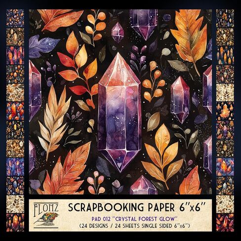 ورق قصاصات FLONZ (24 ورقة مقاس 6 بوصات × 6 بوصات) مجموعة الفراشة بلوم ~ مجموعة نابضة بالحياة من الفراشات والأزهار المقدمة رقميًا بأسلوب الوسائط المختلطة مع مواد عتيقة وتأثيرات رسومية معبرة in Kuwait