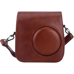 حافظة Frankmate الواقية لكاميرا Fujifilm Instax Mini 7+ SE الفورية، حقيبة حافظة من جلد البولي يوريثان الفاخر Mini 7 Plus 7c 7s مع حزام قابل للتعديل قابل للإزالة in Kuwait