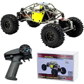 furitek 1/18 RC Crawler TerraX Active Pro 4WS ARTR - سيارة التحكم عن بعد سيارات RC للبالغين نظام زاحف صغير بدون فرش 2 في 1 (إصدار بلون الشمبانيا) (رمادي) in Kuwait