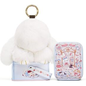 Keychain with Gift Tin – 5.8" Handmade Plush Bag Charm for Women & Girls – Soft Accessory & Collectible in Saudi Arabia