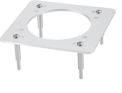 CNC BILLET Aluminium Carburetor Stand - يناسب 4150 مربعًا من الكربوهيدرات الشفة Holley ، Edelbrock ، Quadrajet ، Proform ، Quick Fuel - Open Center Base ، 2.75 "مواجهات in Kuwait