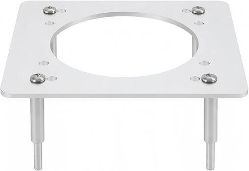 CNC BILLET Aluminium Carburetor Stand - يناسب 4150 مربعًا من الكربوهيدرات الشفة Holley ، Edelbrock ، Quadrajet ، Proform ، Quick Fuel - Open Center Base ، 2.75 "مواجهات in Kuwait