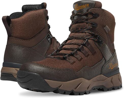 حذاء Danner Vital Trail 5 بوصات للمشي لمسافات طويلة للرجال - جلد ونسيج مقاوم للماء ومقاوم للتآكل، مع نعل أوسط ممتص للصدمات ونعل خارجي للجر، بني/زيتوني - 14 EE in Kuwait