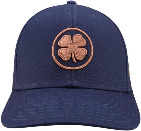 Black Clover, Unisex, Inner Luck 6 Adjustable Hat, Navy Hat/Camel Clover, One Size in Saudi Arabia