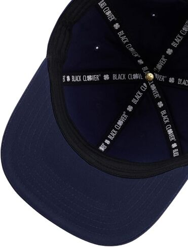 Black Clover, Unisex, Inner Luck 6 Adjustable Hat, Navy Hat/Camel Clover, One Size in Saudi Arabia