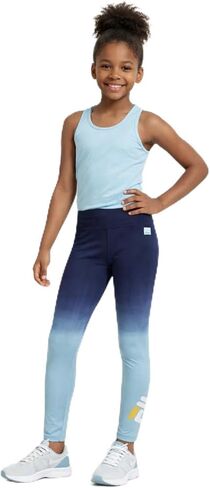 Fila Girls Leggings - Soft Breathable High Waisted Leggings for Girls - Athletic Stretch Pants Workout Clothes (Sizes: S-XL) in Saudi Arabia