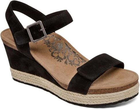 صندل نسائي من Aetrex بحزام كاحل لتقويم العظام من سيدني بحزام إسبادريل ويدج in Kuwait