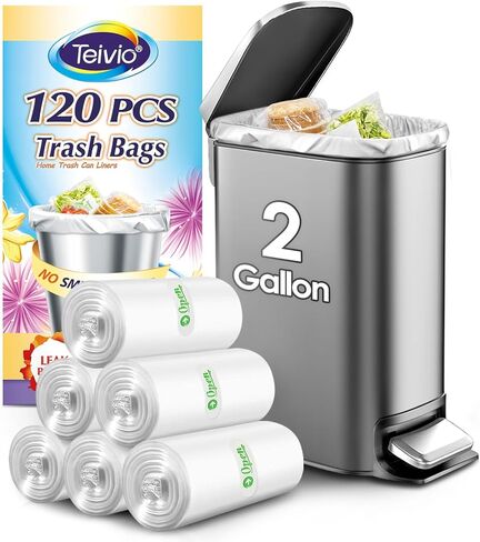 Teivio Black Trash Bags for Mini Car Trash Can, 160 Count 1.2 Gallon Portable Small Disposable Car Garbage Bags,Cars Accessories, Plastic Desktop Trash Bin Liners for Cars/Home/Office/Dog/Poop in Saudi Arabia