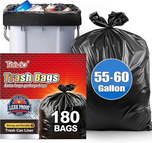 Teivio Black Trash Bags for Mini Car Trash Can, 160 Count 1.2 Gallon Portable Small Disposable Car Garbage Bags,Cars Accessories, Plastic Desktop Trash Bin Liners for Cars/Home/Office/Dog/Poop in Saudi Arabia
