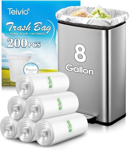 Teivio Black Trash Bags for Mini Car Trash Can, 160 Count 1.2 Gallon Portable Small Disposable Car Garbage Bags,Cars Accessories, Plastic Desktop Trash Bin Liners for Cars/Home/Office/Dog/Poop in Saudi Arabia
