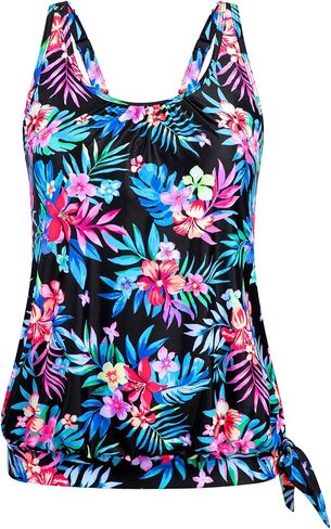 Arolina Tankini Tops for Women Modest Swim Tops Only Bathing Suit with Side Straps No Bottom (S-22W) in Saudi Arabia