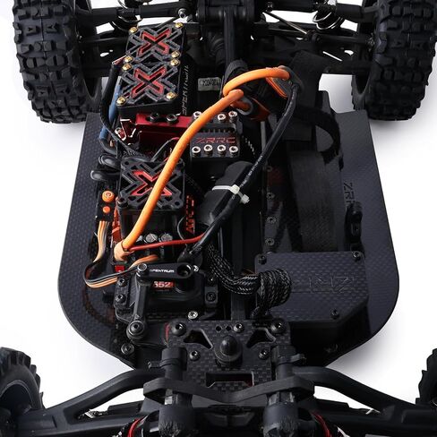 جناح خلفي من ألياف الكربون بزاوية قابلة للتعديل لعربة Arrma 6S Typhon/Kraton/Talion 1/8 Speed ​​Buggy، استبدل ARA480018، ترقية جناح الذيل الهوائي عالي القوة للتشغيل السريع وGT Builds ترقية أجزاء الهيكل in Kuwait