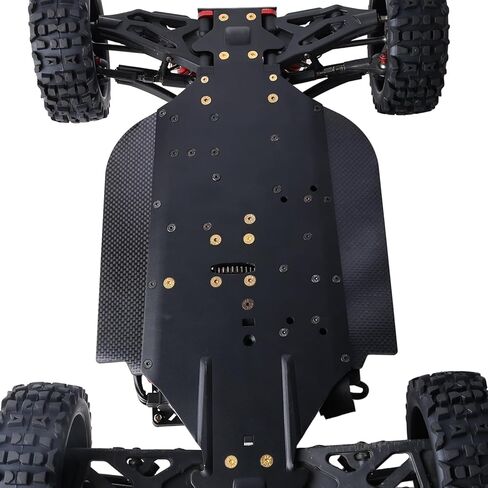 جناح خلفي من ألياف الكربون بزاوية قابلة للتعديل لعربة Arrma 6S Typhon/Kraton/Talion 1/8 Speed ​​Buggy، استبدل ARA480018، ترقية جناح الذيل الهوائي عالي القوة للتشغيل السريع وGT Builds ترقية أجزاء الهيكل in Kuwait