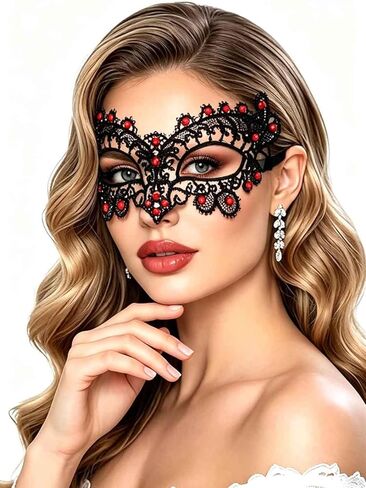 ياليس ريشة أقنعة تنكرية للنساء لامعة كريستال البندقية العين قناع دانتيل لزي الكرة كرنفال ماردي غرا قناع in Kuwait