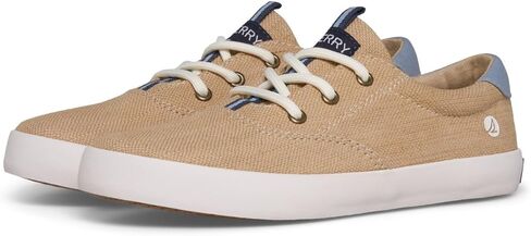 حذاء رياضي كاجوال للأولاد من Sperry Spinnaker قابل للغسل - جلد/قماش قابل للغسل في الغسالة، راحة من الإسفنج الذكي، نعل خارجي مطاطي لا يترك علامات in Kuwait