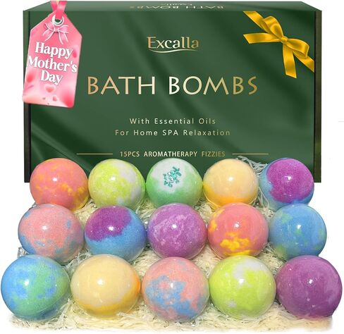Bath Bombs for Women Gift Set, 30 Natural Handmade Bath Bomb for Relaxing with Shea Butter & Essential Oils, Moisturizes Soothes The Skin, Gift for Her/Him, Wife, Birthday Christmas in Saudi Arabia