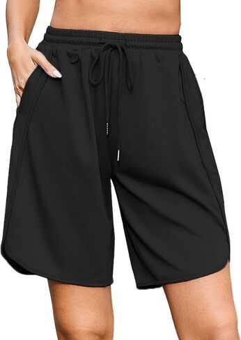 Quenteen Women's Athletic Shorts Jogger Sweat Casual Loose Bermuda Shorts (Available in Plus Size) in Saudi Arabia