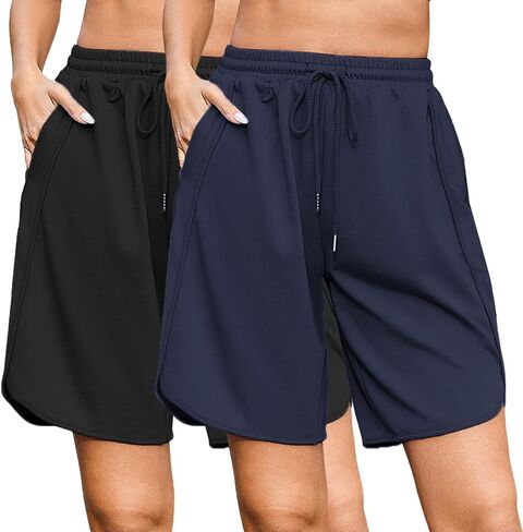 Quenteen Women's Athletic Shorts Jogger Sweat Casual Loose Bermuda Shorts (Available in Plus Size) in Saudi Arabia