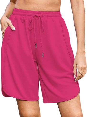 Quenteen Women's Athletic Shorts Jogger Sweat Casual Loose Bermuda Shorts (Available in Plus Size) in Saudi Arabia