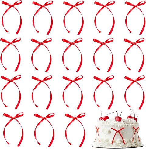 50Pcs Black Bowknot Cake Toppers Elegant Cake Decor Bows Picks for Formal Events Wedding Anniversary Gourmet Baking Dessert Table Cupcake Decor Accessories Classic Pastry (Black) in Saudi Arabia