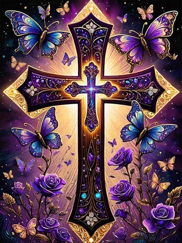 croshom Diamond Art Kits for Adults, Butterfly Diamond Painting Kits for Adults, Diamonds Art Painting Kit for Adult, 5D DIY Full Drills Craft for Gifts, Home Wall Decor 11.8" x 15.7" in Saudi Arabia