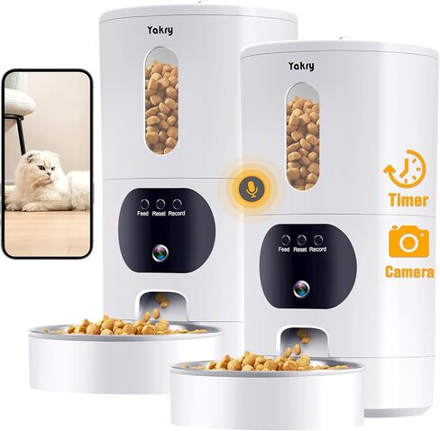 Automatic Dog Feeder with Camera WiFi: 33 Cups 5G App Control Easy Setup Cat Food Dispenser - HD 1080P Video Recording Timed Pet Feeder for Cat Dog Small-Pet in Kuwait