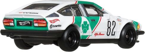 هوت ويلز، JBL16 Boulevard Alfa Romeo GTV6 3.0، لعبة مركبة، سيارة صغيرة، لعمر 3 سنوات فما فوق، أخضر in Saudi Arabia