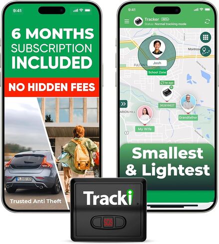Tracki GPS Tracker للمركبات بدون رسوم شهرية، تكنولوجيا أمريكية الصنع. جهاز تتبع السيارة بنظام تحديد المواقع 4G LTE. مسافة غير محدودة، الولايات المتحدة والعالم. صغير محمول في الوقت الحقيقي مغناطيسي صغير. مع اشتراك 6 أشهر in Saudi Arabia