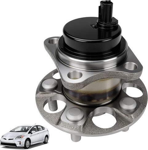 512505 Rear Wheel Bearing & Hub Assembly 5 Lugs with ABS Sensor Compatible with 2010-2015 Toyota Prius 2012-2015 Prius Plug-in 42450-47040 in Saudi Arabia